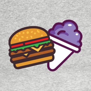 Burger and a Grape Snow Cone T-Shirt